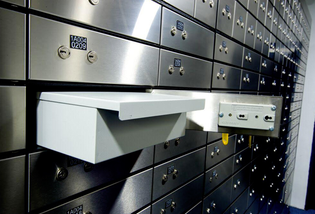 a safe deposit locker for apartments